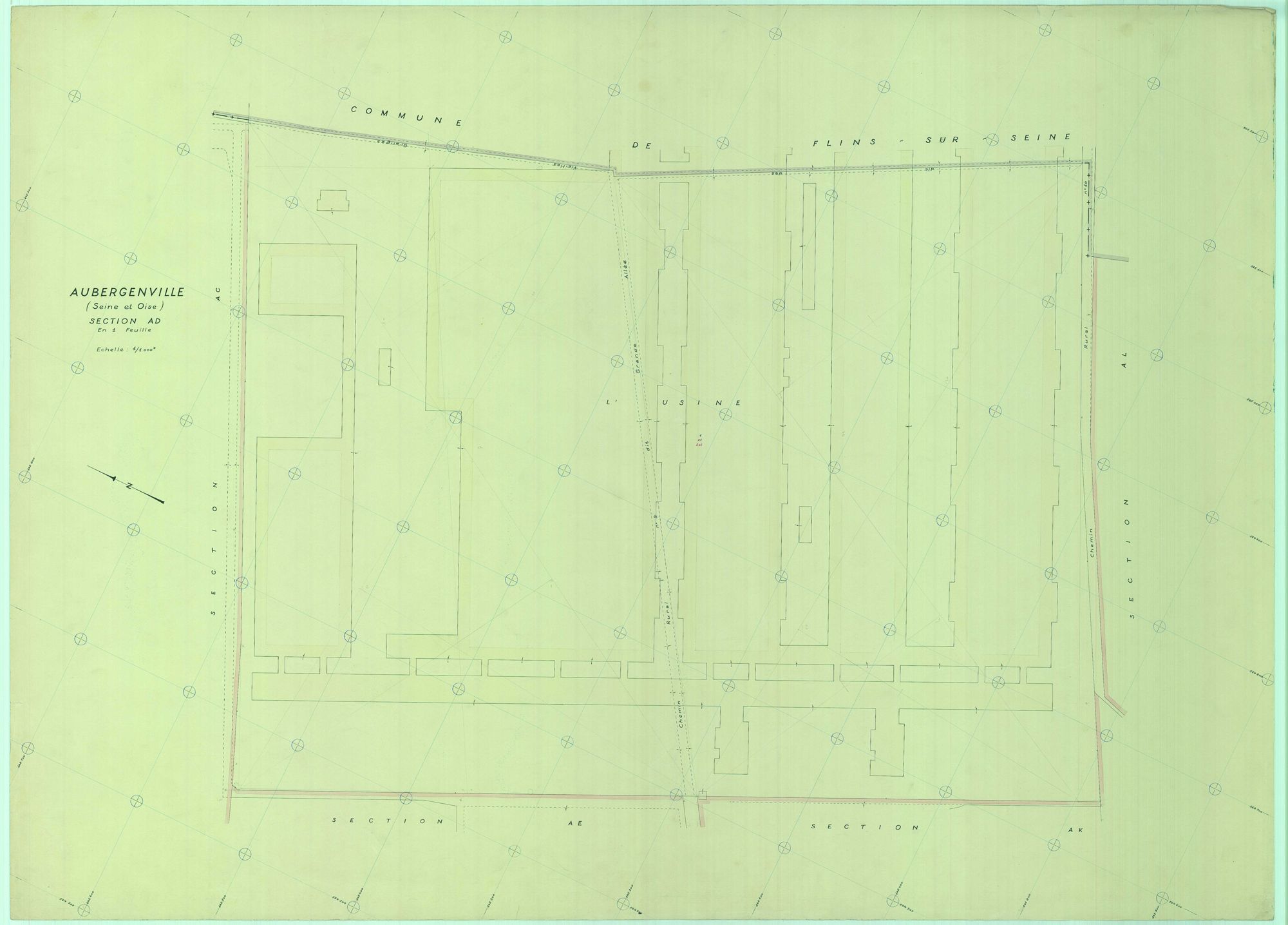 Aubergenville - Plans du cadastre révisé