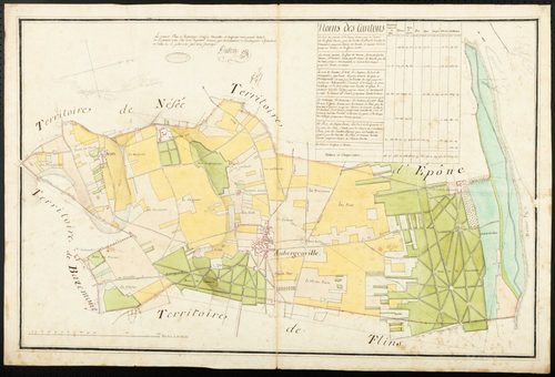 Aubergenville - Plan d'intendance de la paroisse d'Aubergenville