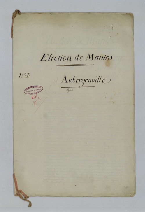 Aubergenville - Procès-verbal d'arpentage du territoire de la paroisse d'Aubergenville