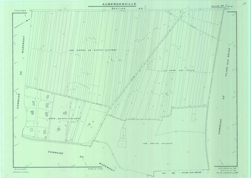 Aubergenville - Plans du cadastre remembré