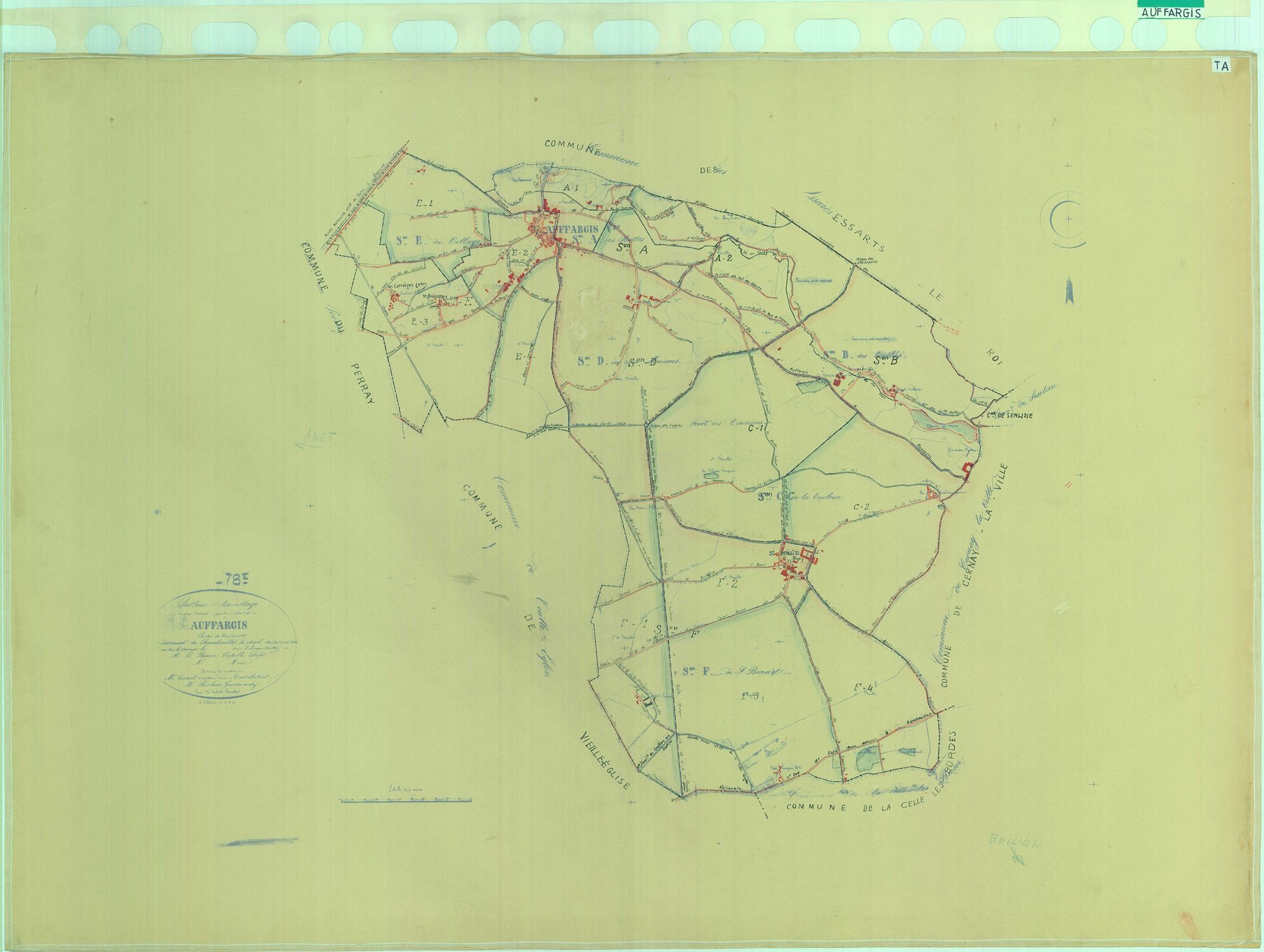 Auffargis - Plans du cadastre rénové