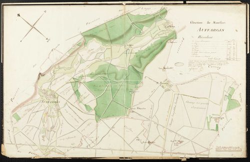 Auffargis - Plan d'intendance de la paroisse d'Auffargis