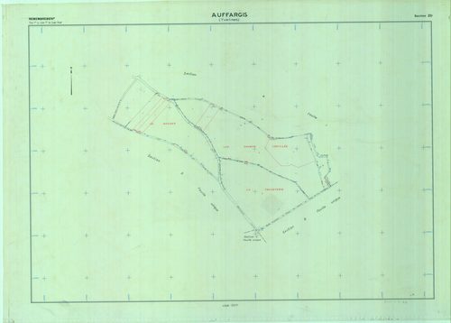 Auffargis - Plans du cadastre remembré