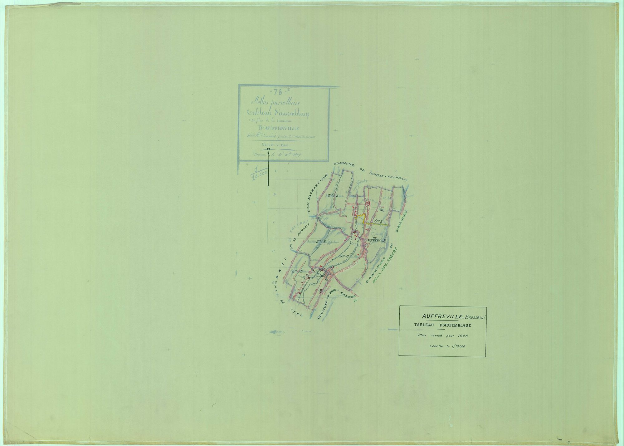 Auffreville-Brasseuil - Plans du cadastre rénové
