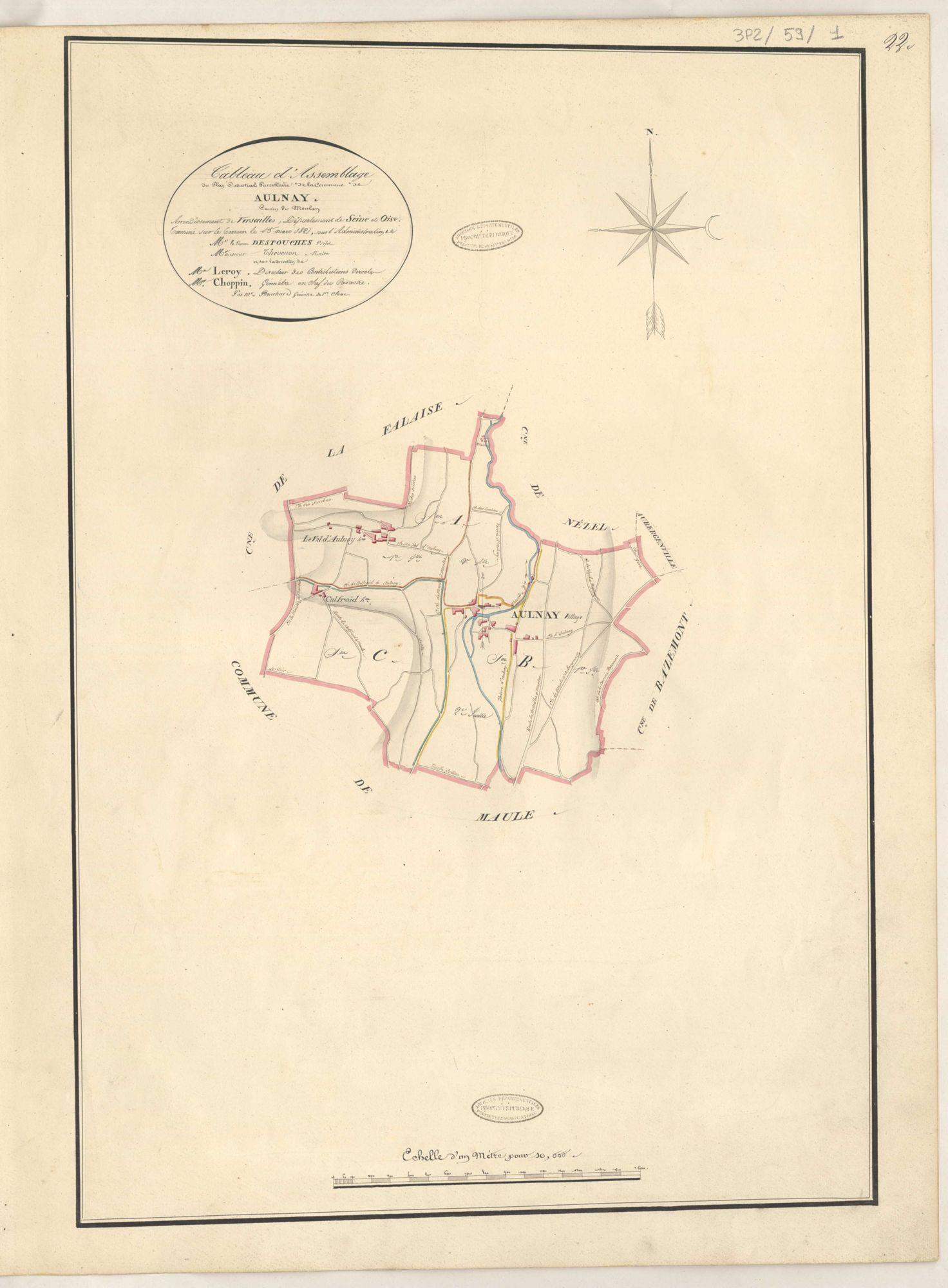 Aulnay-sur-Mauldre - Plans de la Préfecture de Seine-et-Oise