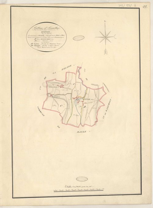 Aulnay-sur-Mauldre - Plans de la Préfecture de Seine-et-Oise