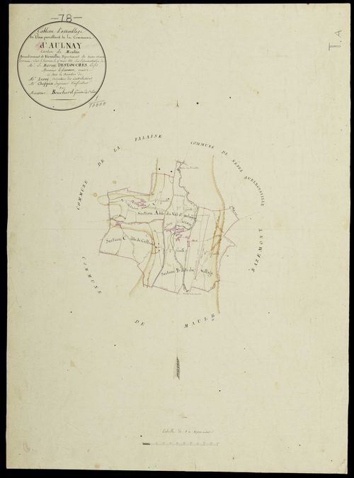 Aulnay-sur-Mauldre - Plans de l’Administration du cadastre