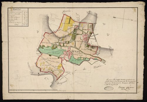 Aulnay-sur-Mauldre - Plan d'intendance de la paroisse d'Aulnay-sur-Mauldre