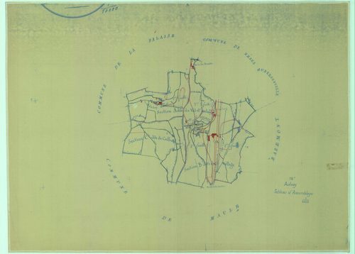 Aulnay-sur-Mauldre - Plans du cadastre rénové