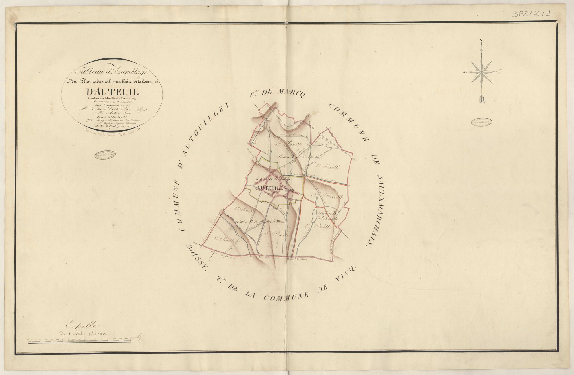 Auteuil - Plans de la Préfecture de Seine-et-Oise