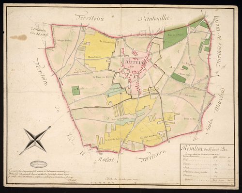 Auteuil - Plan d'intendance de la paroisse d'Auteuil-le-Roi