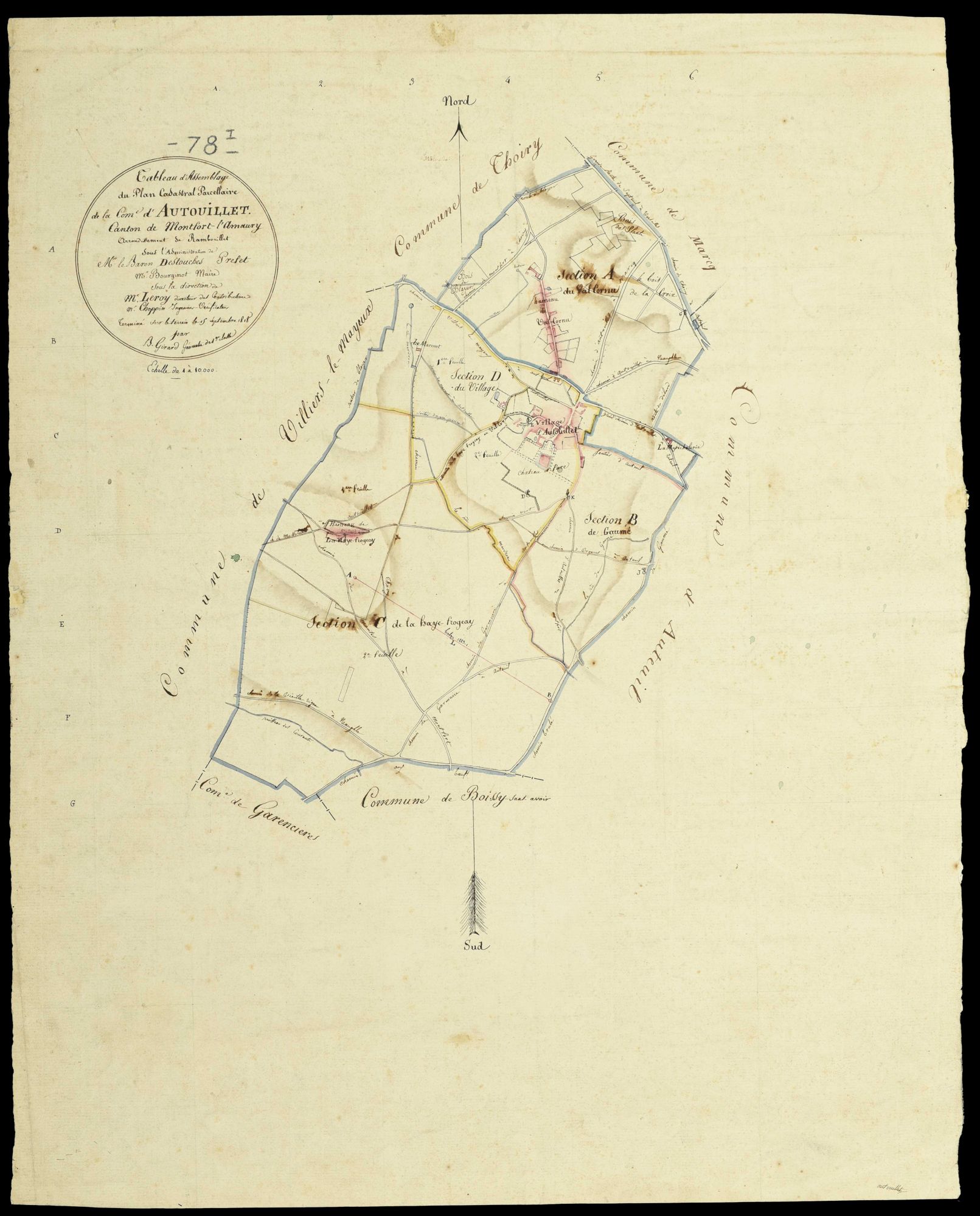Autouillet - Plans de l’Administration du cadastre