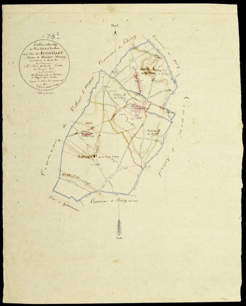 Autouillet - Plans de l’Administration du cadastre