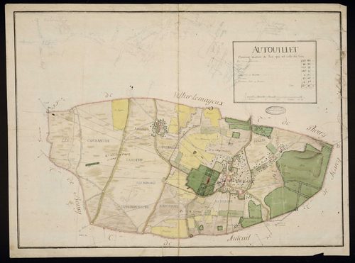 Autouillet - Plan d'intendance de la paroisse d'Autouillet