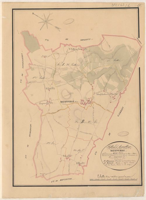 Bazainville - Plans de la Préfecture de Seine-et-Oise