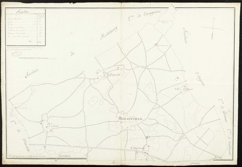 Bazainville - Plan d'intendance de la paroisse de Bazainville