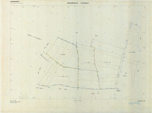 Bazainville - Plans du cadastre remembré