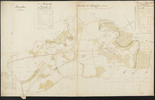 Bazoches-sur-Guyonne - Plan d'intendance de la paroisse de Bazoches-sur-Guyonne