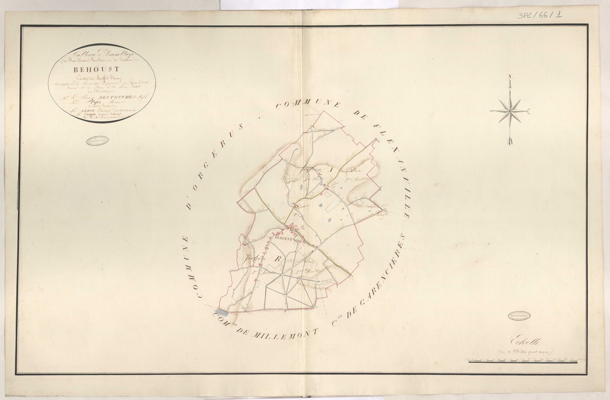 Béhoust - Plans de la Préfecture de Seine-et-Oise