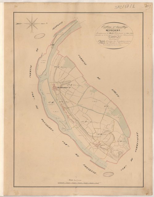 Bennecourt - Plans de la Préfecture de Seine-et-Oise