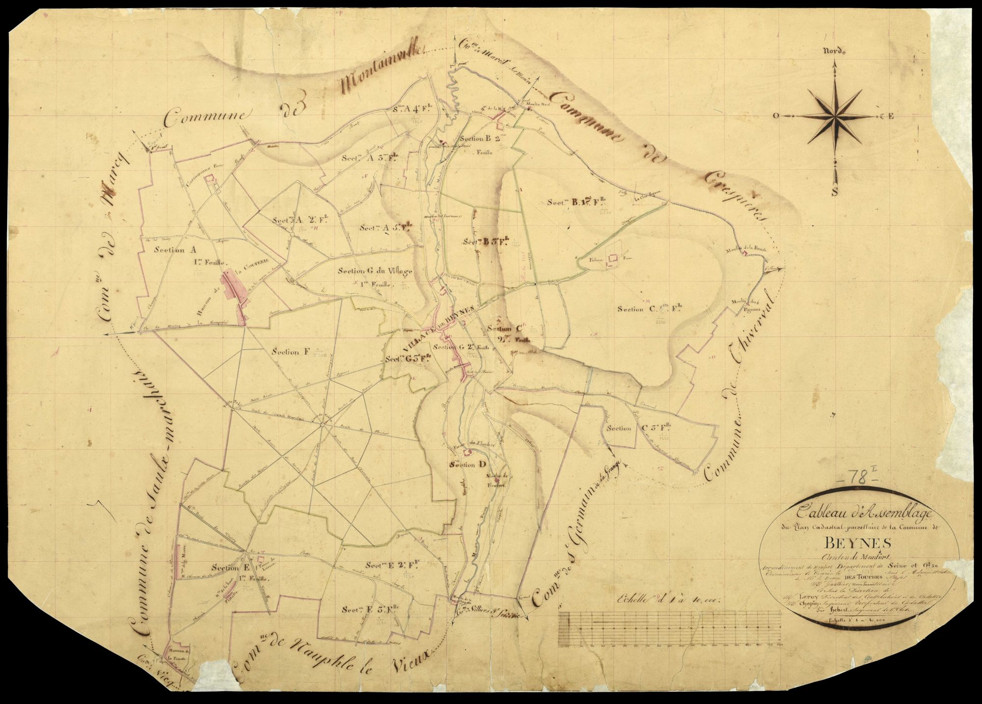 Beynes - Plans de l’Administration du cadastre