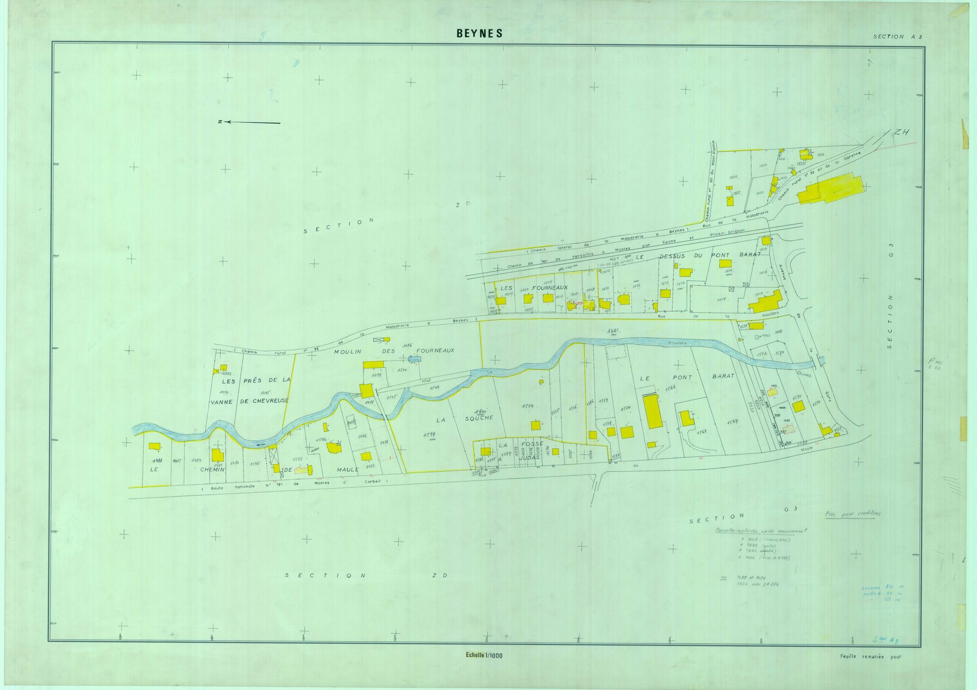 Beynes - Plans du cadastre révisé