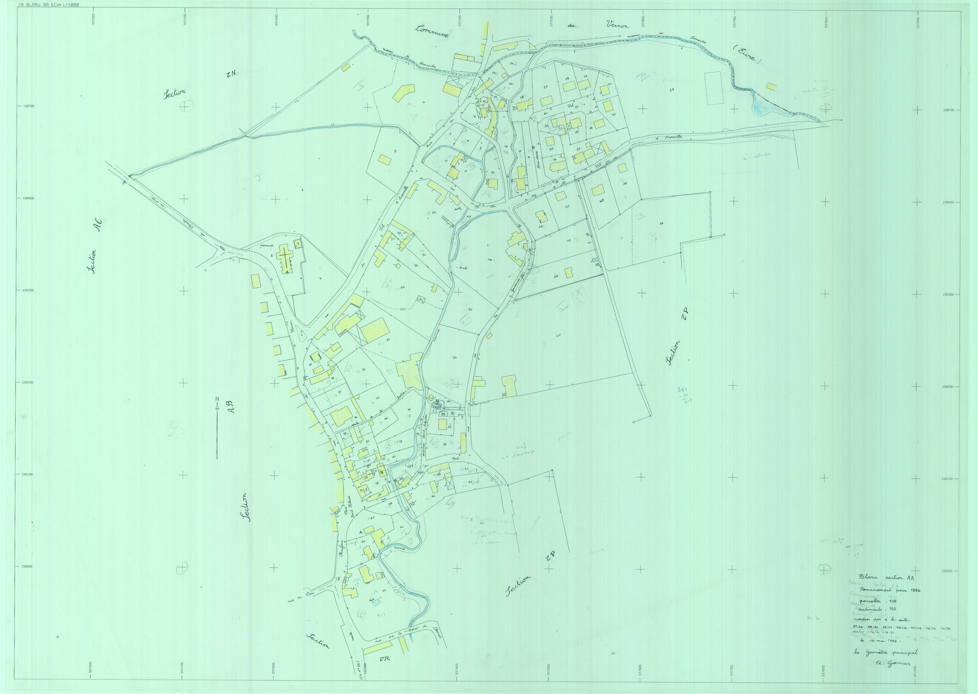 Blaru - Plans du cadastre révisé