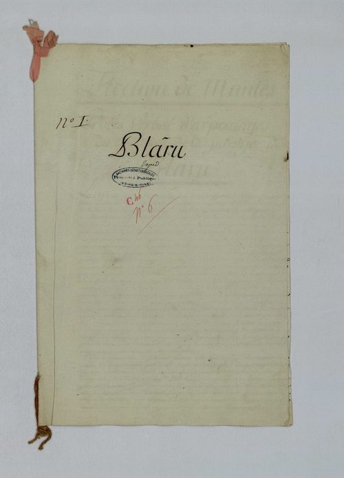 Blaru - Procès-verbal d'arpentage du territoire de la paroisse de Blaru