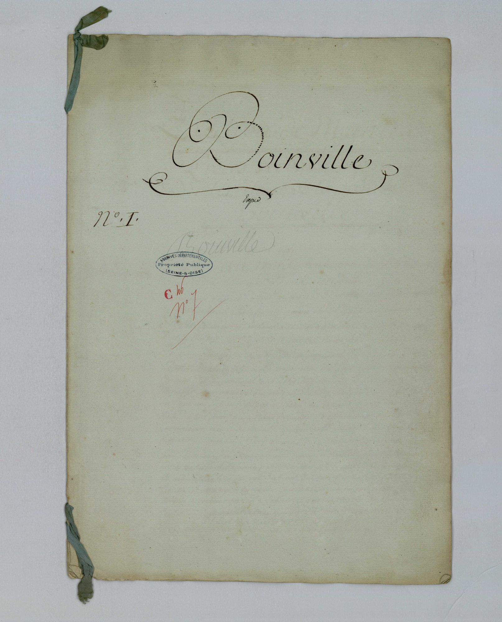 Boinville-en-Mantois - Procès-verbal d'arpentage du territoire de la paroisse de Boinville-en-Mantois