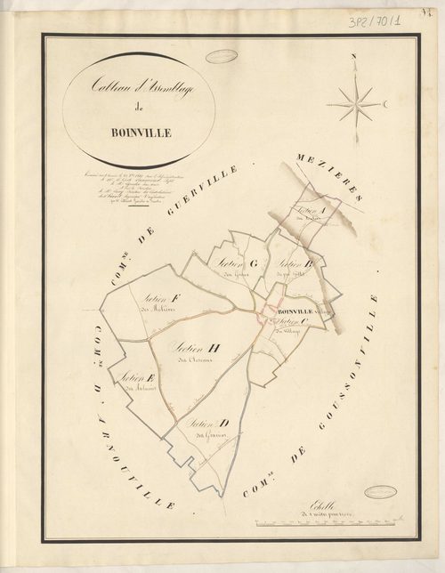 Boinville-en-Mantois - Plans de la Préfecture de Seine-et-Oise