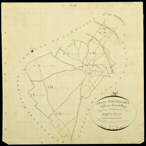 Boinville-en-Mantois - Plans de l’Administration du cadastre