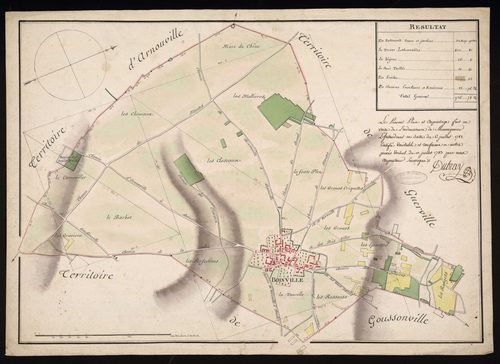 Boinville-en-Mantois - Plan d'intendance de la paroisse de Boinville-en-Mantois