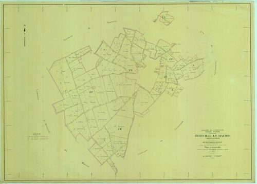 Boinville-en-Mantois - Plans du cadastre remembré