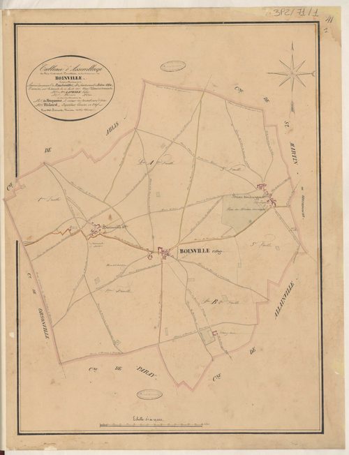 Boinville-le-Gaillard - Plans de la Préfecture de Seine-et-Oise
