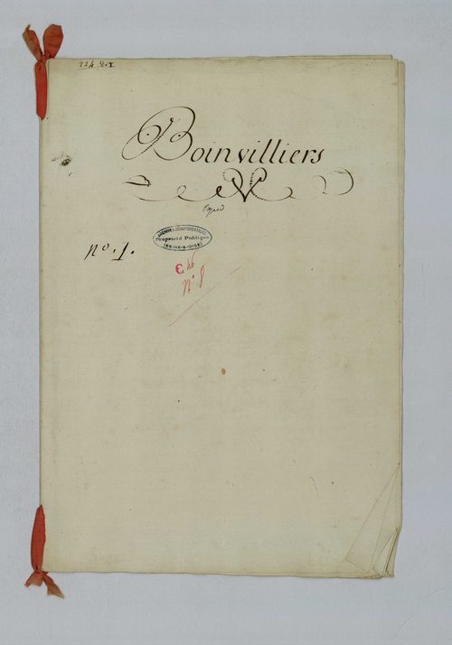 Boinvilliers - Procès-verbal d'arpentage du territoire de la paroisse de Boinvilliers