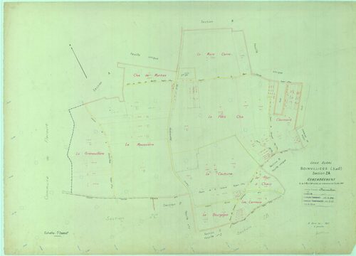 Boinvilliers - Plans du cadastre remembré