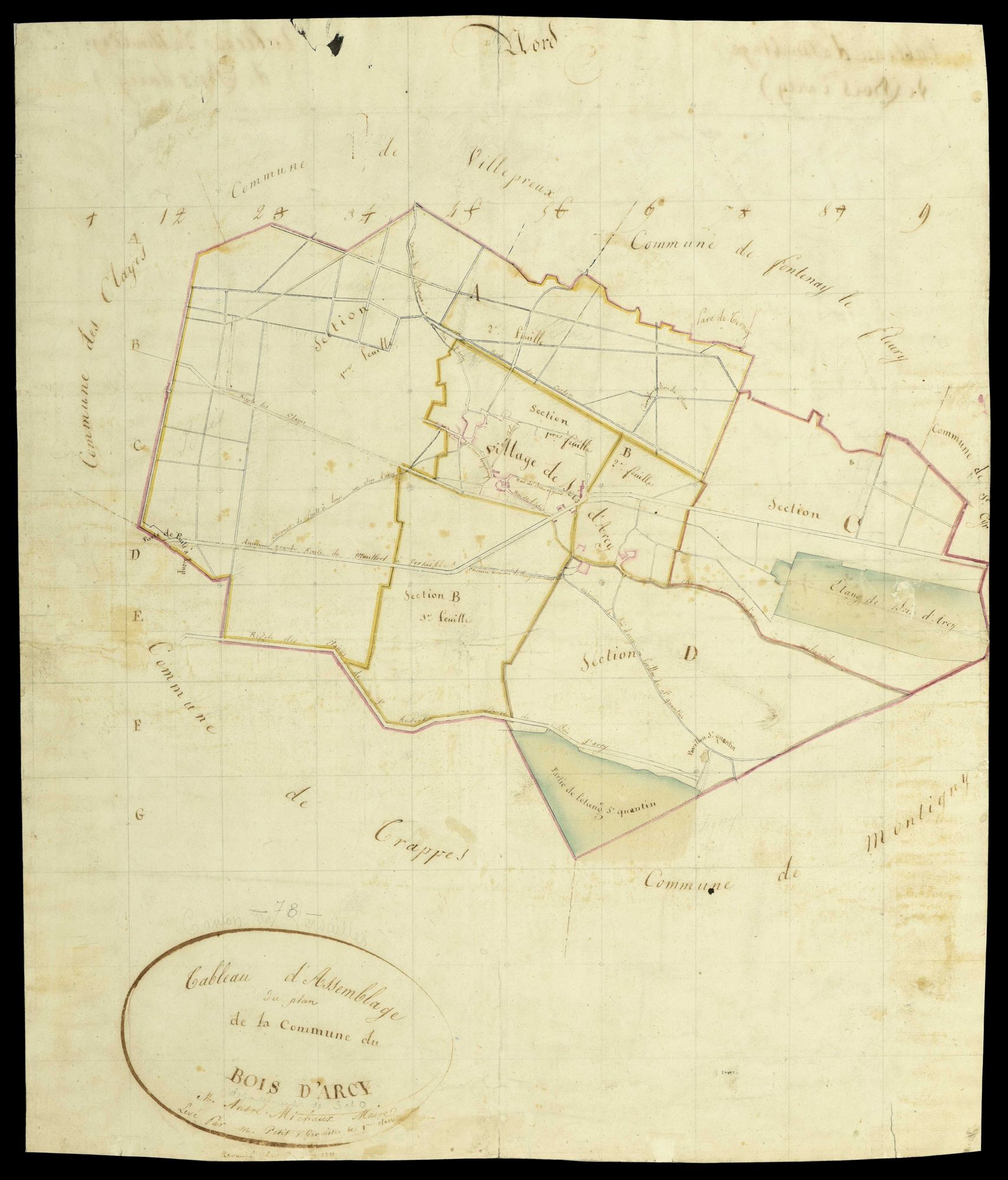 Bois-d'Arcy - Plans de l’Administration du cadastre