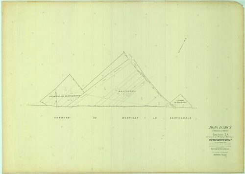 Bois-d'Arcy - Plans du cadastre remembré