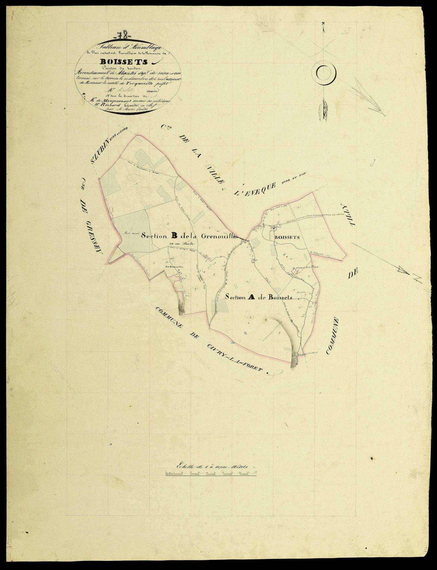 Boissets - Plans de l’Administration du cadastre
