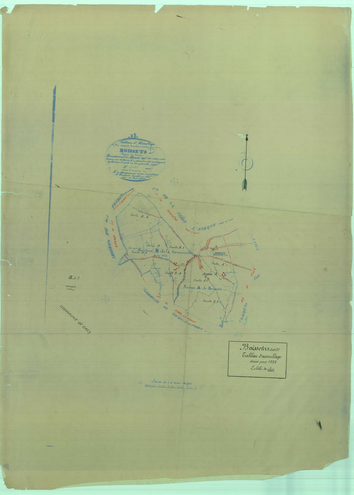 Boissets - Plans du cadastre rénové