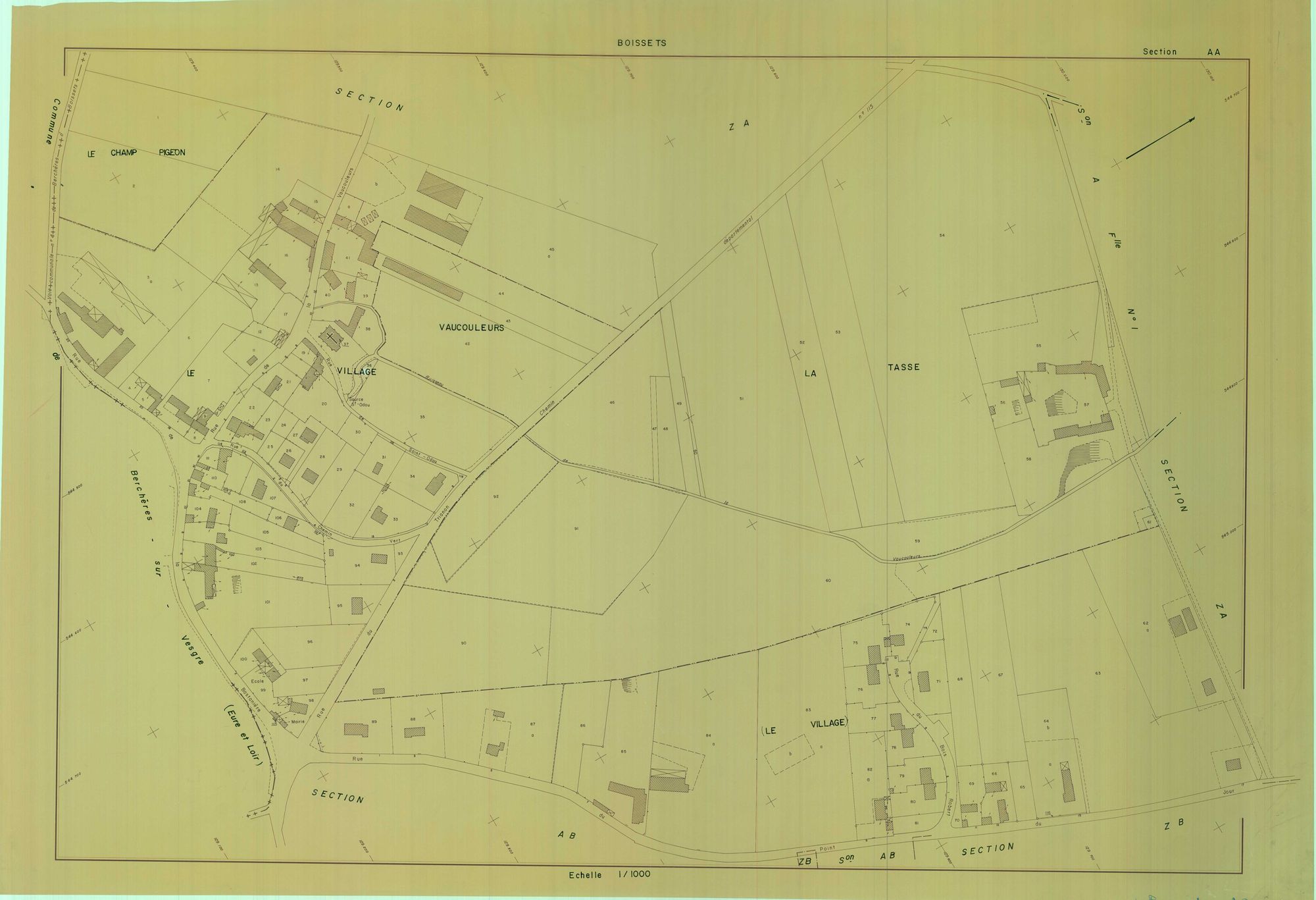 Boissets - Plans du cadastre révisé