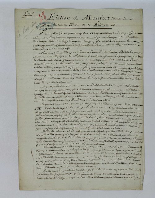 La Boissière-École - Procès-verbal d'arpentage du territoire de la paroisse de La Boissière-École