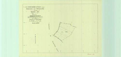 La Boissière-École - Plans du cadastre remembré