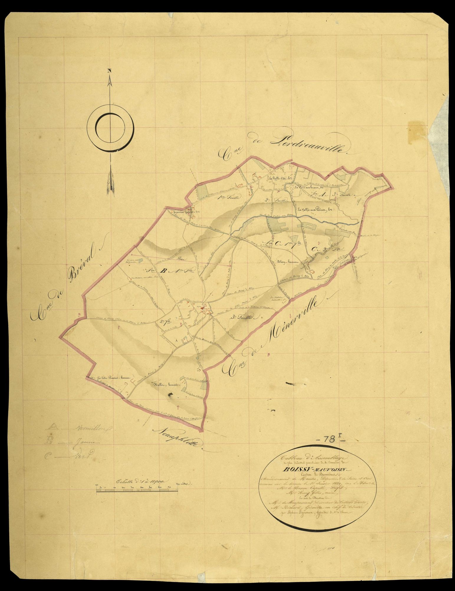 Boissy-Mauvoisin - Plans de l’Administration du cadastre