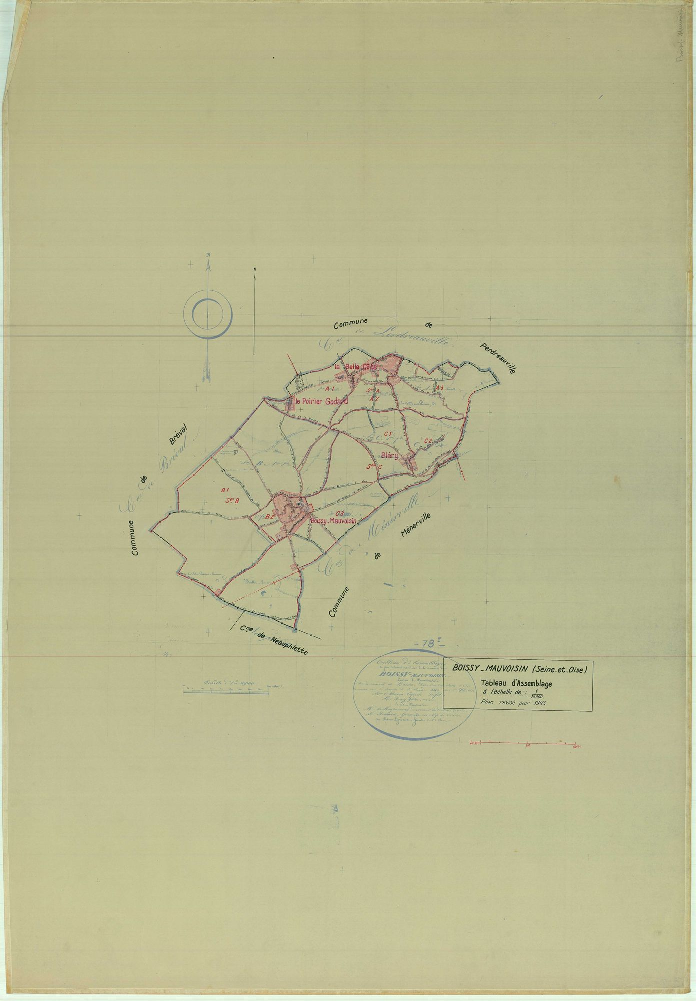 Boissy-Mauvoisin - Plans du cadastre rénové
