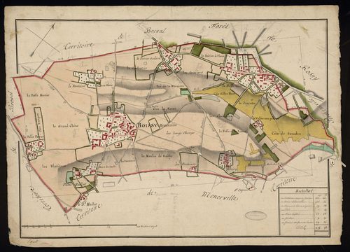 Boissy-Mauvoisin - Plan d'intendance de la paroisse de Boissy-Mauvoisin