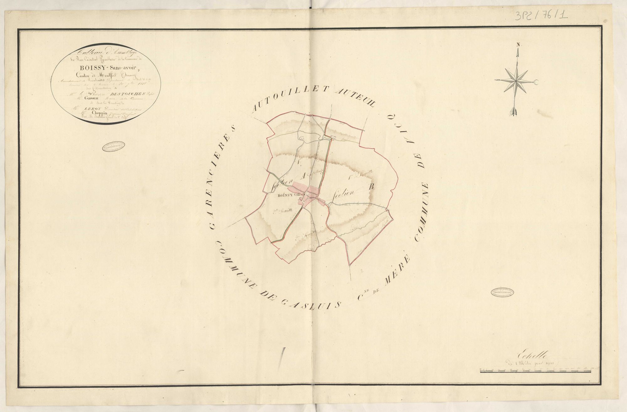 Boissy-sans-Avoir - Plans de la Préfecture de Seine-et-Oise
