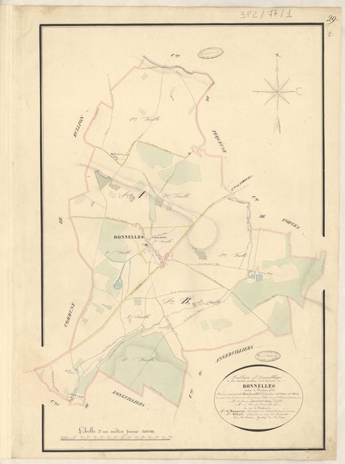Bonnelles - Plans de la Préfecture de Seine-et-Oise