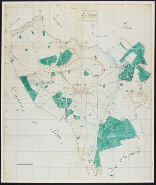 Bonnelles - Plan géométrique
