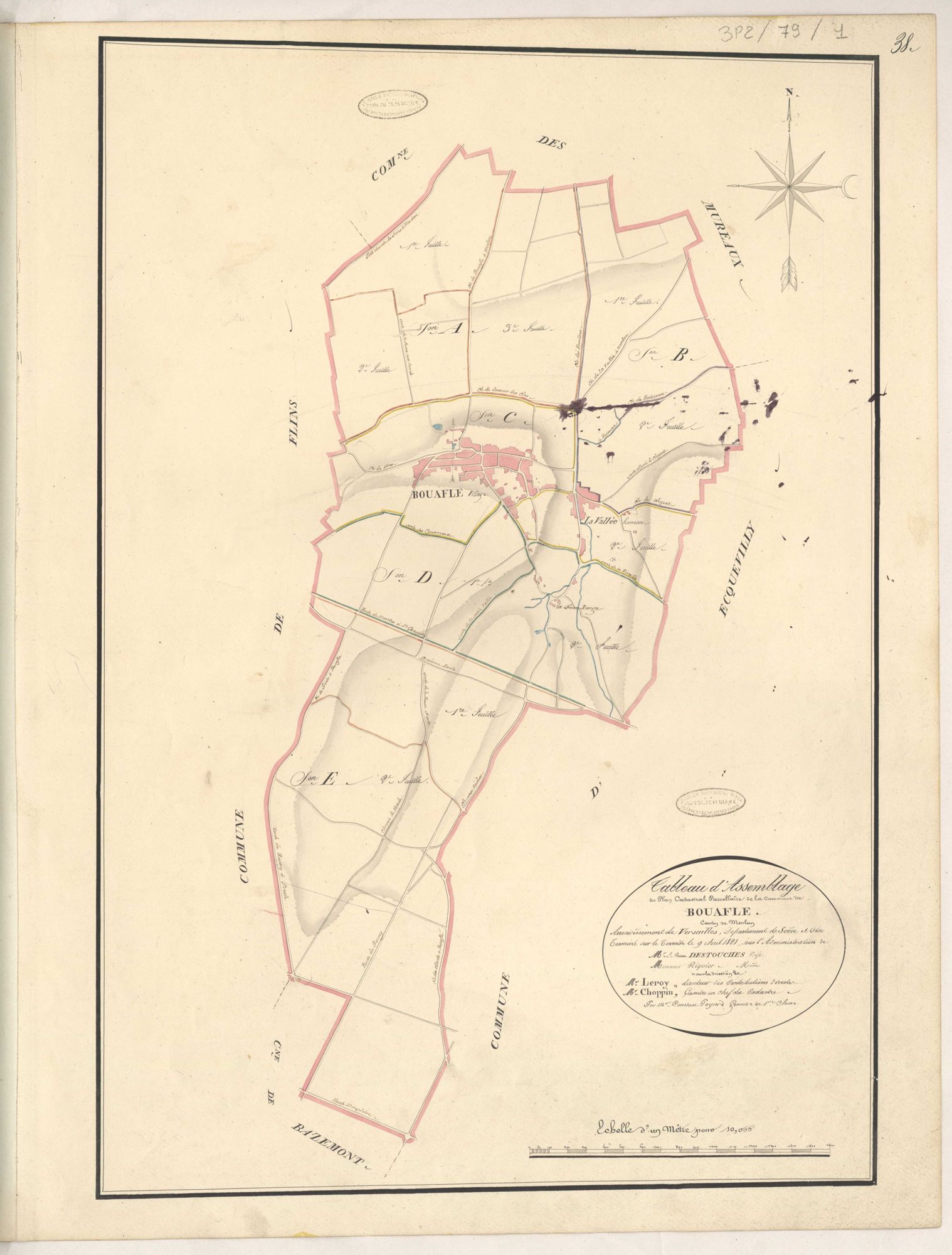 Bouafle - Plans de la Préfecture de Seine-et-Oise